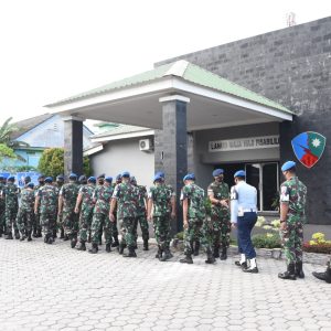 Danlanud RHF Tanjungpinang Pimpin Apel Khusus Halal Bihalal Idul Fitri 1443 H