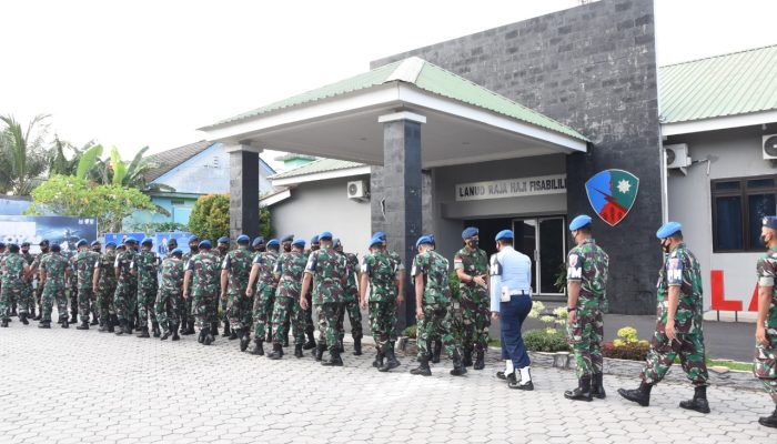 Danlanud RHF Tanjungpinang Pimpin Apel Khusus Halal Bihalal Idul Fitri 1443 H