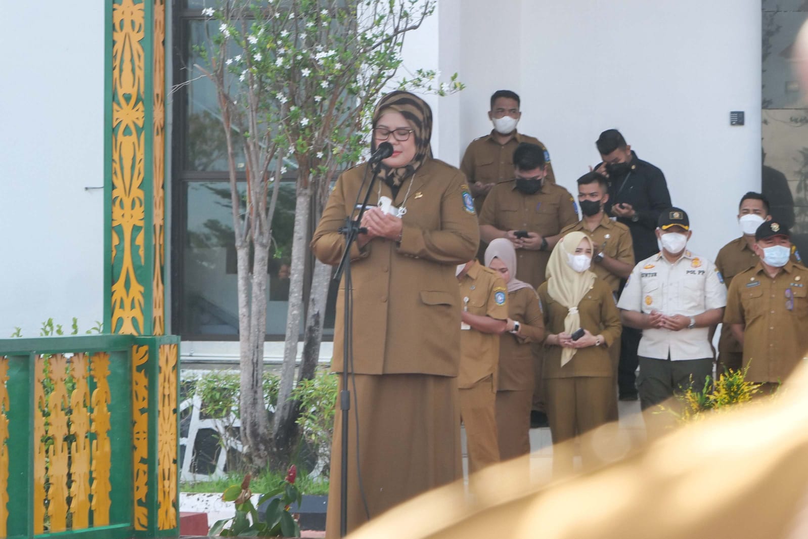 Wagub Marlin Pimpin Apel Pagi ASN Usai Libur Lebaran 