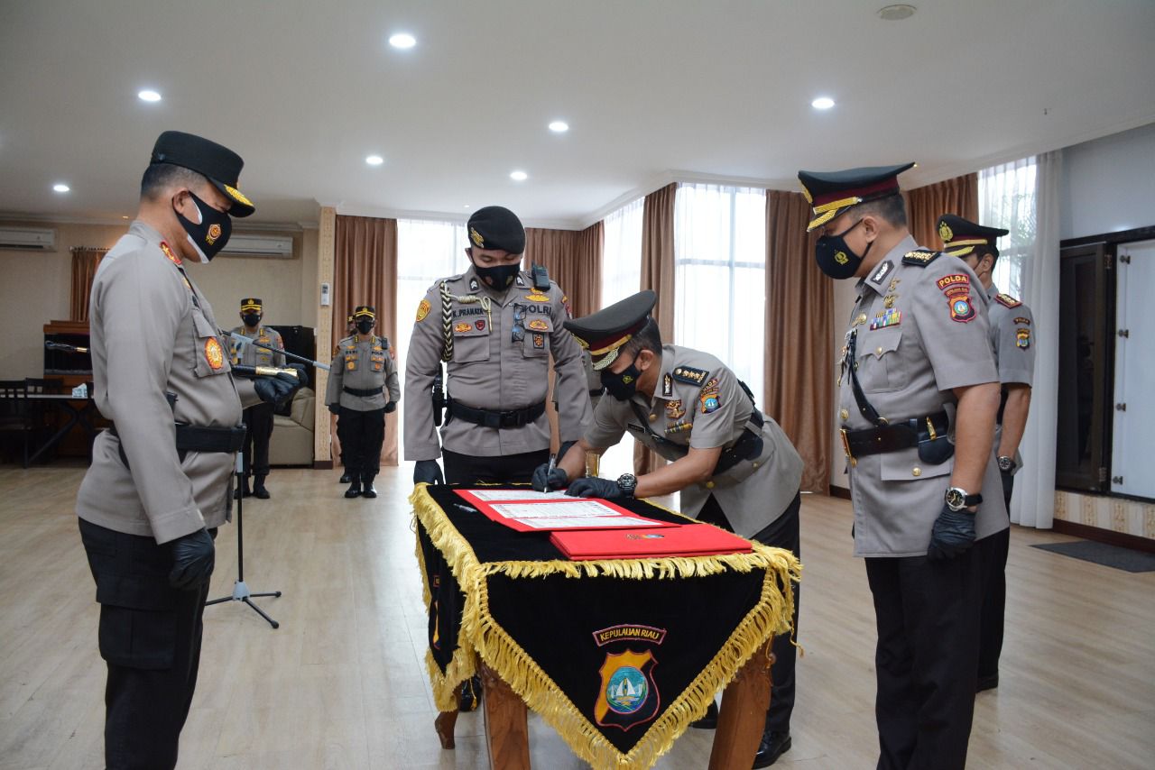 Sertijab Karo Rena, Dir Polairud Dan Dirlantas Polda Kepri