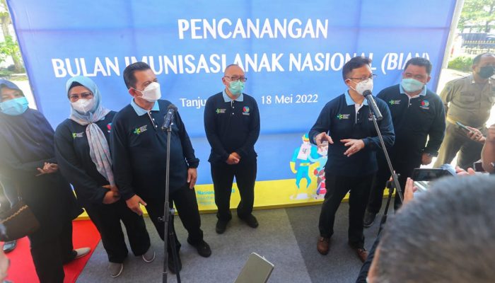 Menkes Budi Canangkan BIAN di Kepri, Gubernur Ansar Jadikan Upaya Perluas Cakupan Imunisasi