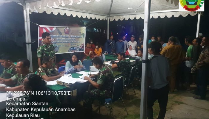 Kodim 0318/Natuna Salurkan BLT Migor Untuk 4000 Warga Anambas