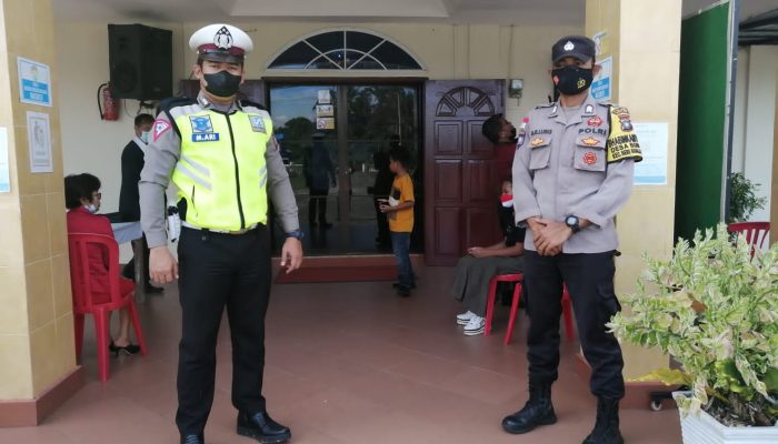 Kenaikan Isa Almasi, Personil Polres Bintan Lakukan Pengaman Di Sejumlah Gereja 