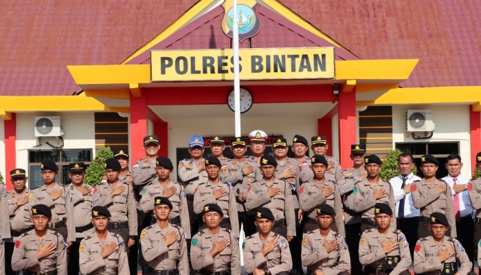 Ini Pesan Kapolres Bintan Untuk Siswa SPN Polda Kepri Yang Melaksanakan Latja di Polres Bintan