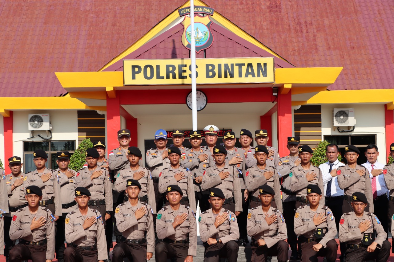 Ini Pesan Kapolres Bintan Untuk Siswa SPN Polda Kepri Yang Melaksanakan Latja di Polres Bintan