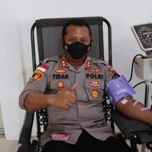 Polres Bintan Bersama Bhayangkari Laksanakan Bakti Sosial Donor Darah