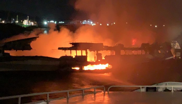 Kapal Dumai Line 5 Terbakar, 5 ABK Luka Bakar 1 Orang Meninggal Dunia