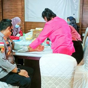 Jelang Hari Bhayangkara, Polres Bintan Periksa Kesehatan Personil