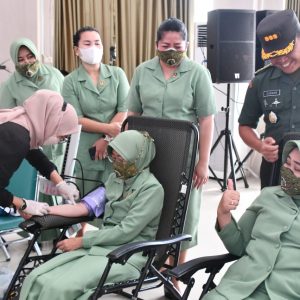 HUT Kodam I/Bukit Barisan Ke-72, Korem 033/WP Gelar Donor Darah 