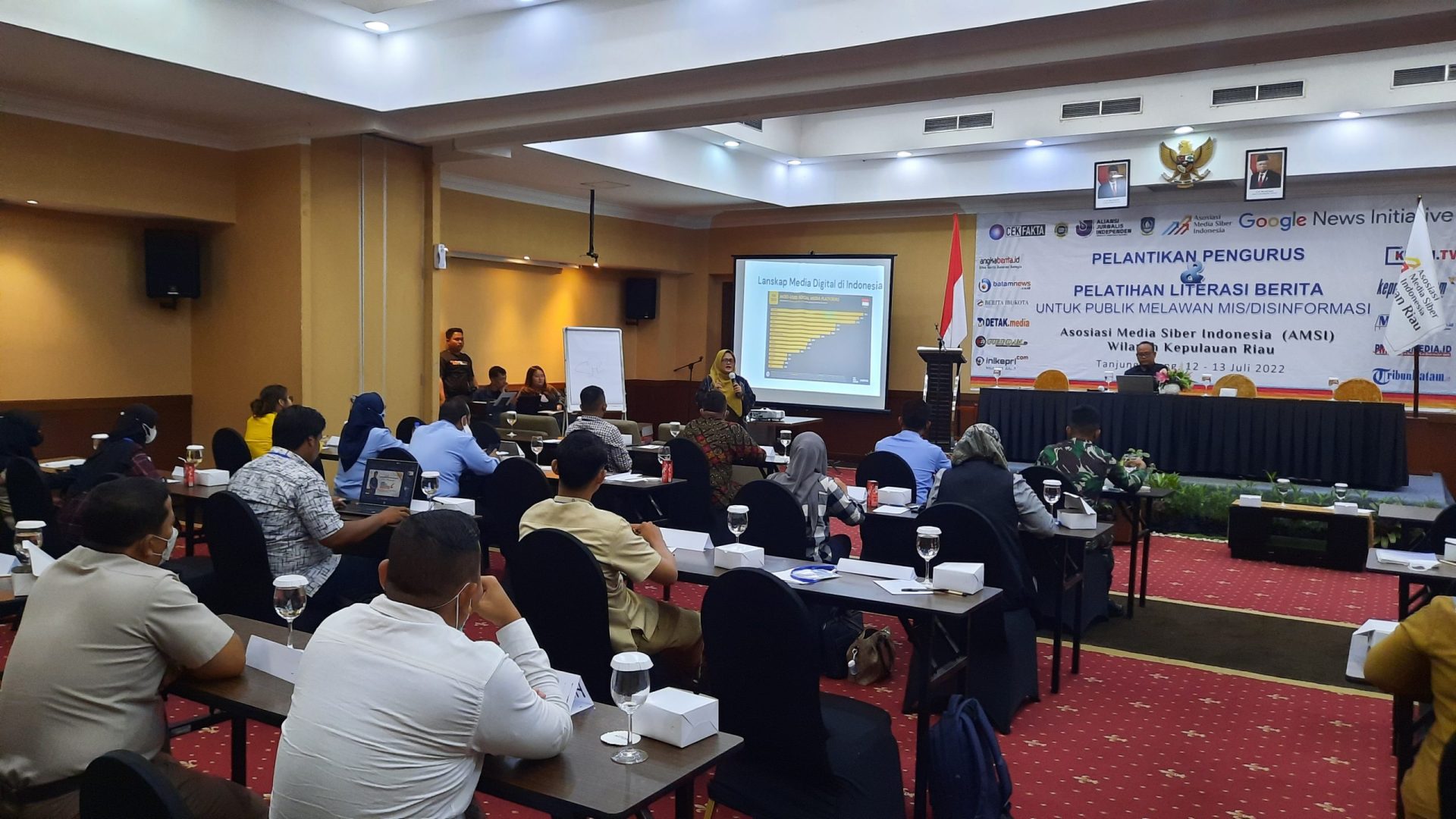 Cegah Disinformasi, AMSI Kepri Gelar Pelatihan Literasi Berita