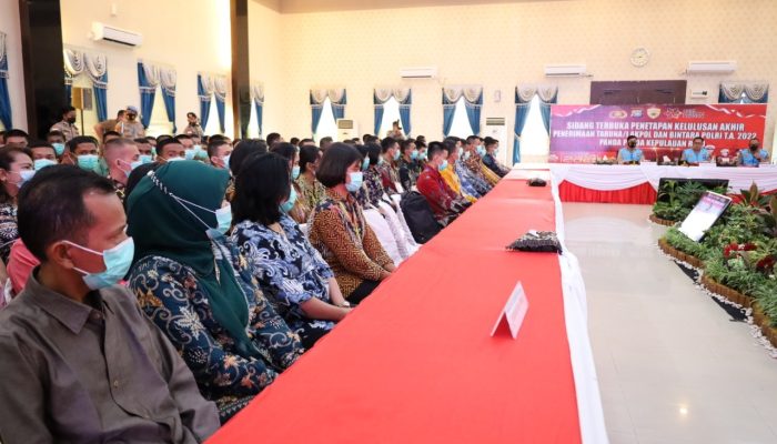 Sidang Terbuka Penetapan Kelulusan Akhir Penerimaan Bintara Polri TA 2022