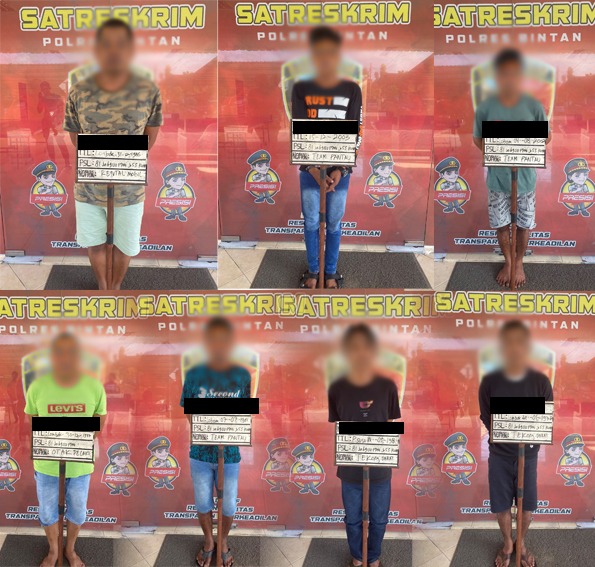 Satpolair Polres Bintan Amankan 7 Terduga Pelaku Pengiriman PMI Ilegal Ke Malaysia