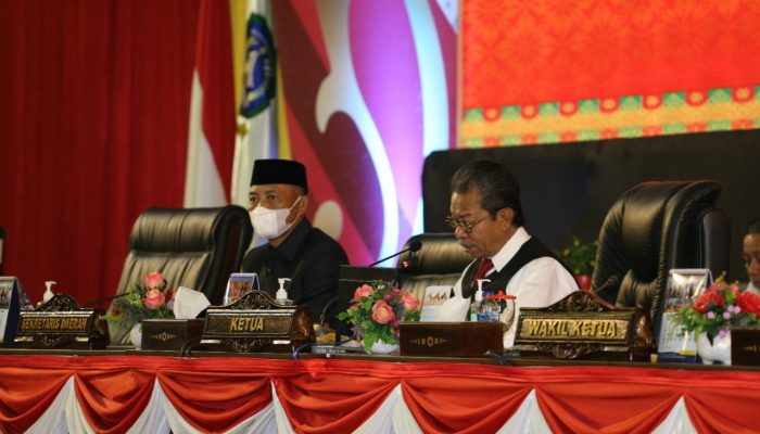 LPP APBD TA 2021, Sekdaprov Adi Sampaikan Jawaban Atas Pandangan Fraksi 