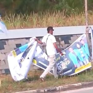HUT KNPI Ke-49, Spanduk DPD KNPI Kepri Dirusak OTK