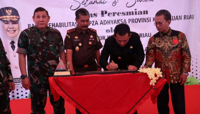 Gubernur Kepri Resmikan Balai Rehabilitasi Napza Adhyaksa 