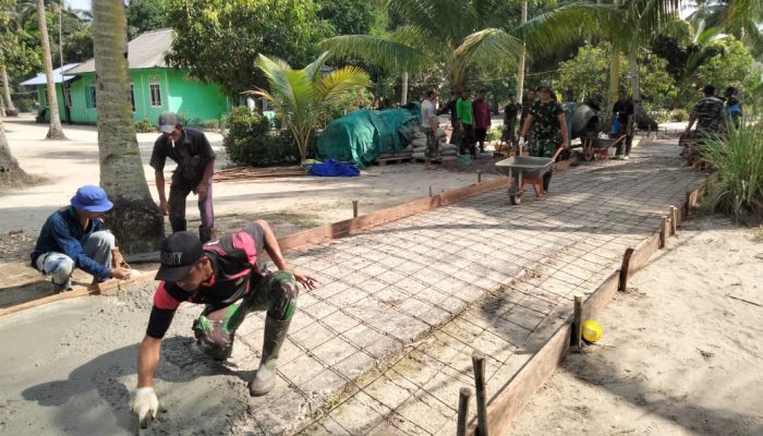 Dansatgas TMMD Ke-114 Tinjau Semenisasi di Pulau Parit Karimun