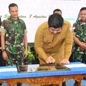 Danlanud RHF Dan Pemkab Bintan Resmikan Renovasi Lapangan Tembak “Marda Sarjono”