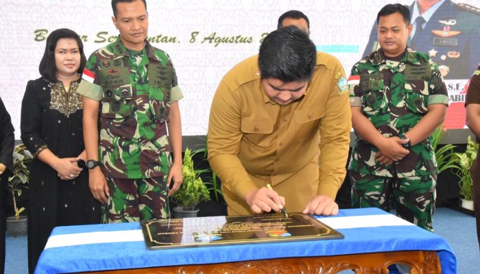 Danlanud RHF Dan Pemkab Bintan Resmikan Renovasi Lapangan Tembak “Marda Sarjono”