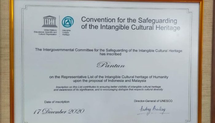 Pantun Jadi Warisan Budaya Dunia UNESCO, Gubernur Ansar: Titik Awal Kepri Berbudaya