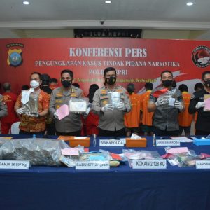 2022, Polda Kepri Ungkap 234 Kasus Narkoba Dengan 334 Tersangka