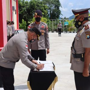 Polres Kepulauan Anambas Gelar Sertijab Kabagops Dan Kasat Binmas