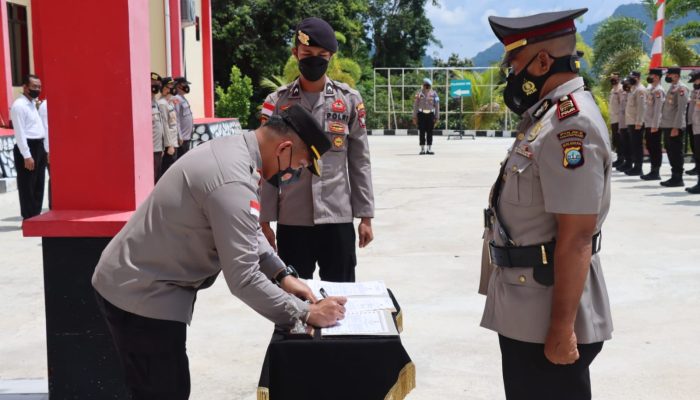 Polres Kepulauan Anambas Gelar Sertijab Kabagops Dan Kasat Binmas