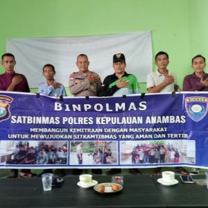 Sat Binmas Polres Anambas Lakukan Binluh Di Desa Tiangau