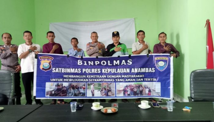Sat Binmas Polres Anambas Lakukan Binluh Di Desa Tiangau