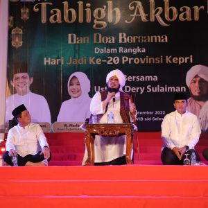 Gubernur Ansar Hadiri Tabliqh Akbar Sempena HUT Kepri ke-20