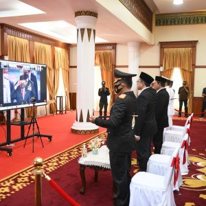 Gubernur Ansar dan Forkopimda Kepri Ikut Virtual Upacara Hari Kesaktian Pancasila