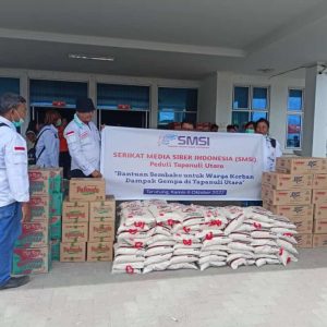 SMSI Sumatera Utara Bantu Warga Korban Gempa