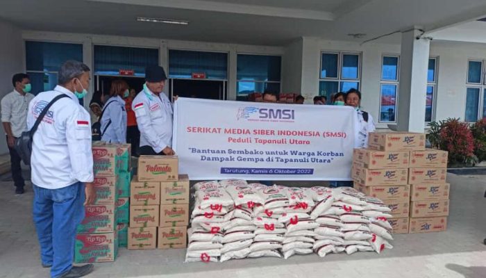 SMSI Sumatera Utara Bantu Warga Korban Gempa