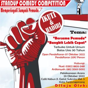 Peringati Hari Sumpah Pemuda, PWI Kota Tanjungpinang Gelar Lomba Stand Up Comedy