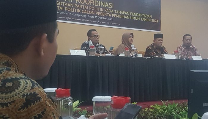KPU Tanjungpinang Verfak Keanggotaan Parpol Calon Peserta Pemilu 2024
