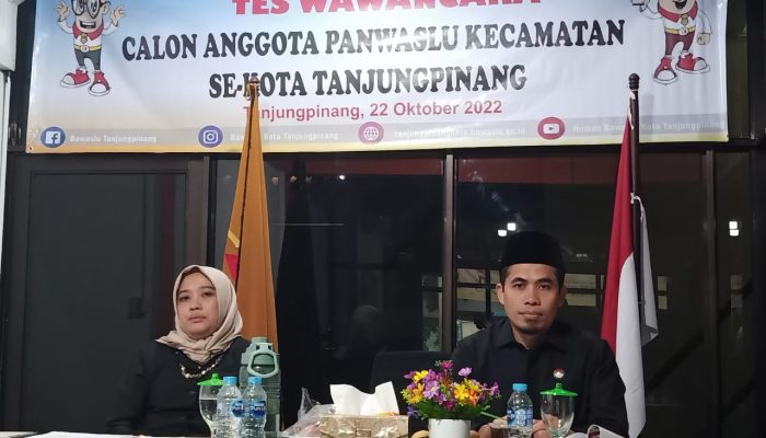 Bawaslu Tanjungpinang Umumkan 12 Panwascam Terpilih, Siap Sukseskan Pemilu 2024