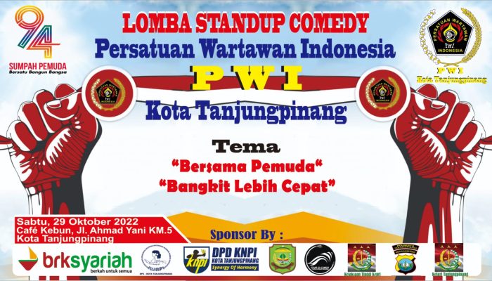 Besok, PWI Tanjungpinang Gelar Lomba Stand Up Comedy Diikuti 30 Peserta