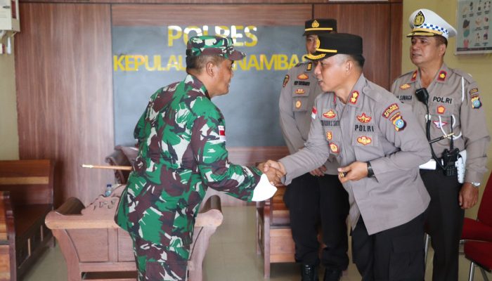 Danrem 033 / WP Beserta Rombongan Kunjungi Mako Polres Kepulauan Anambas