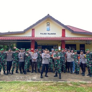 Personil Polsek Palmatak Dan Personil Koramil 07 Palmatak Gelar Apel Gabungan