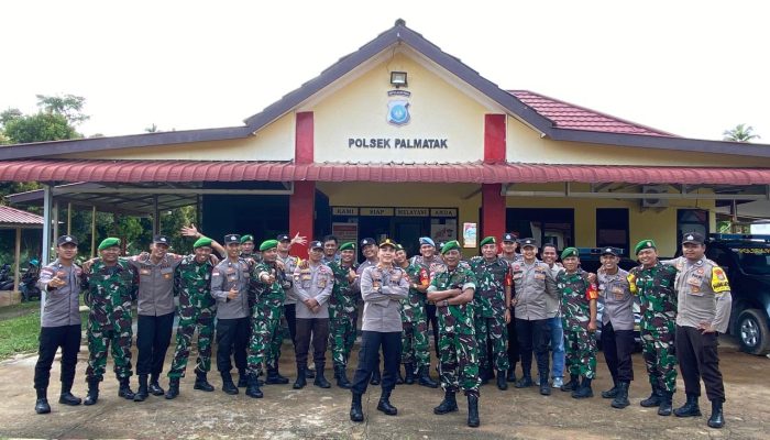 Personil Polsek Palmatak Dan Personil Koramil 07 Palmatak Gelar Apel Gabungan