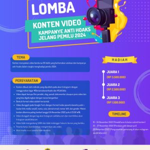 Ikuti Lomba Konten Video Pendek Tema “Kampanye Anti-Hoaks”