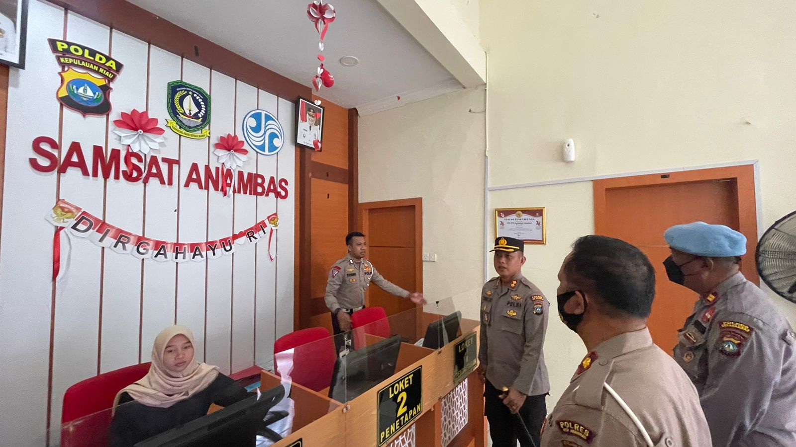 Wujudkan Zero Complain, Kapolres Anambas Cek Pelayanan Samsat Anambas