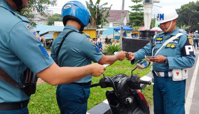 POM Lantamal IV Batam Laksanakan Opsgaktib “Waspada Wira Pari” TW IV Tahun 2022