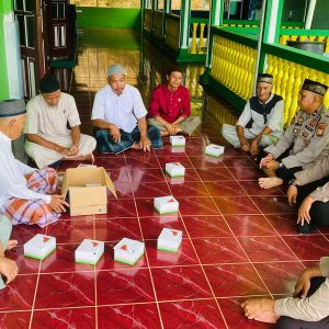 Polsek Palmatak Berikan Himbauan Penyakit Masyarakat Untuk Jemaah Masjid