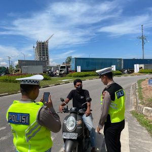 243 Pengendara Terjaring Tilang Etle Mobile Handheld Di Batam