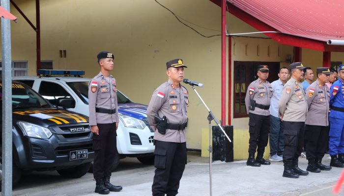 Kapolres Kepulauan Anambas Pimpin Apel Pengamanan Malam Natal 2022