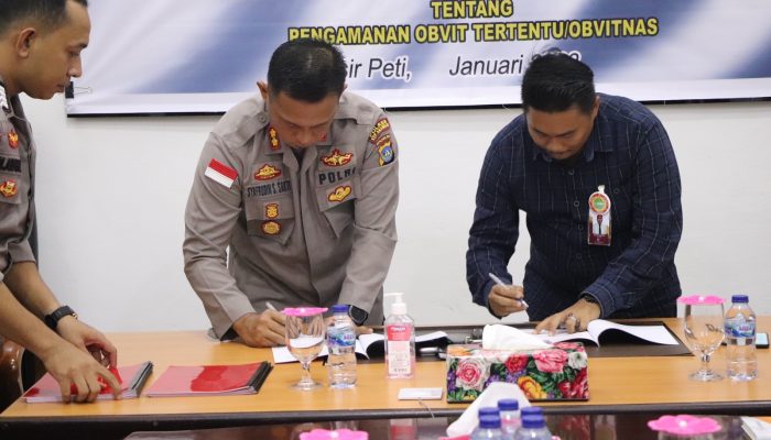 Polres Kepulauan Anambas Tandatangani MoU Dengan Bank BRI, BNI, BSI, Riau Kepri Syariah 