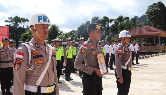 Kepolres Anambas Pimpin Upacara Pemberhentian Tidak Hormat Anggota Indisipliner