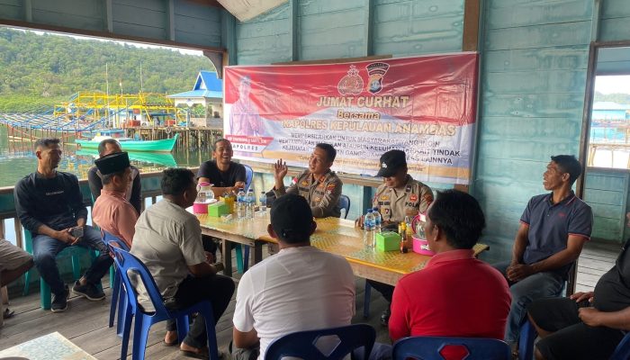 Dengar Keluhan Warga, Kapolres Anambas Gelar “Jumat Curhat” Di Kuala Maras