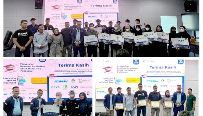 Pengusaha IA Polbat Berikan Beasiswa 17 Mahasiswa Polibatam