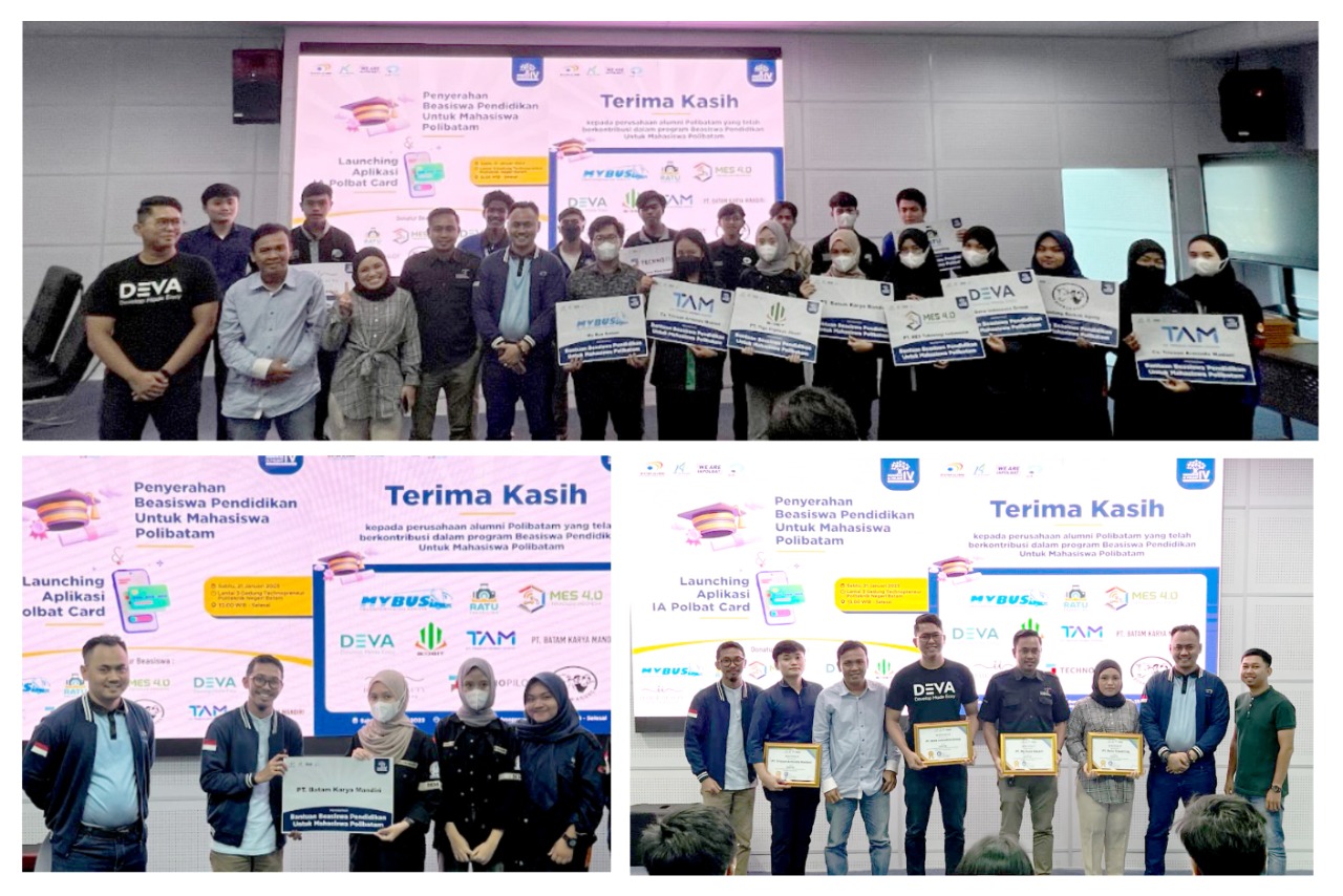 Pengusaha IA Polbat Berikan Beasiswa 17 Mahasiswa Polibatam